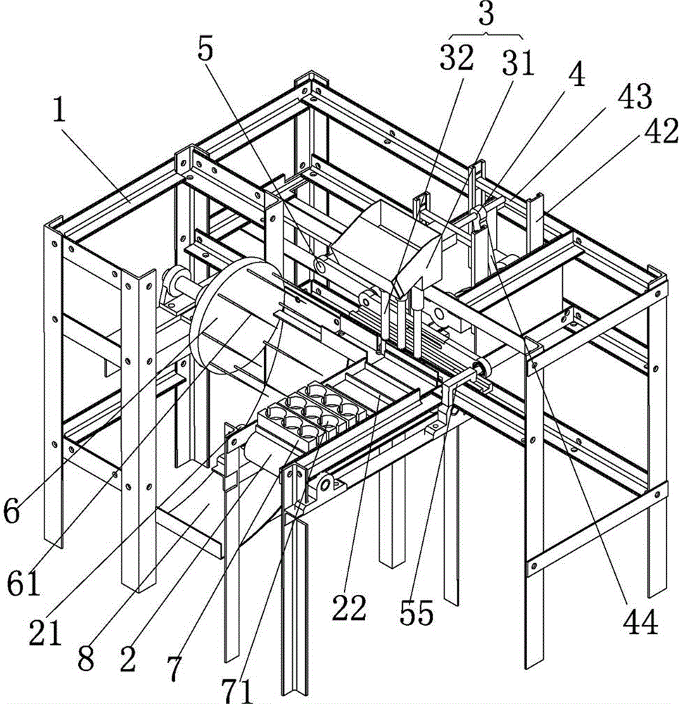 Device for washing shiitake and threading shiitake on drying rod