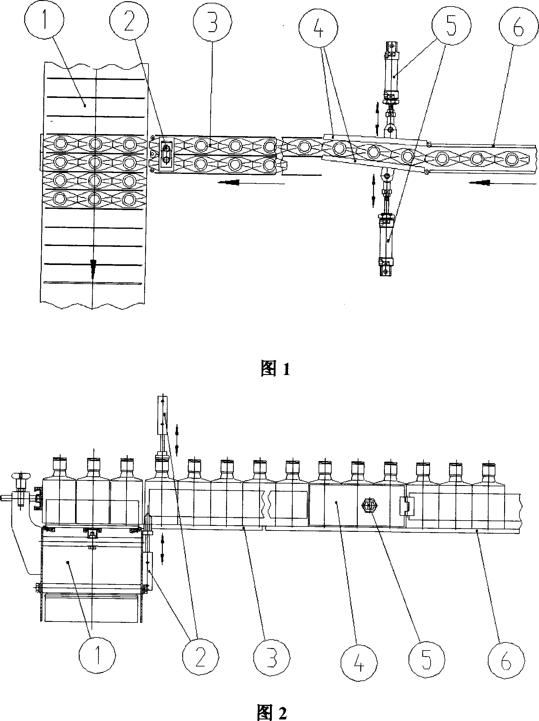 Bottle automatic sequence servo bottle burying method and apparatus
