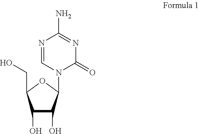 Stable formulation of azacitidine or salts thereof and their process for preparation