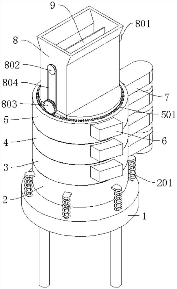 A powder separation device and method thereof