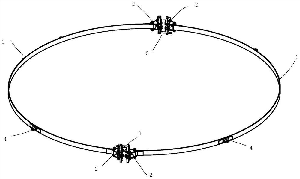 A force-measuring support device based on a tape