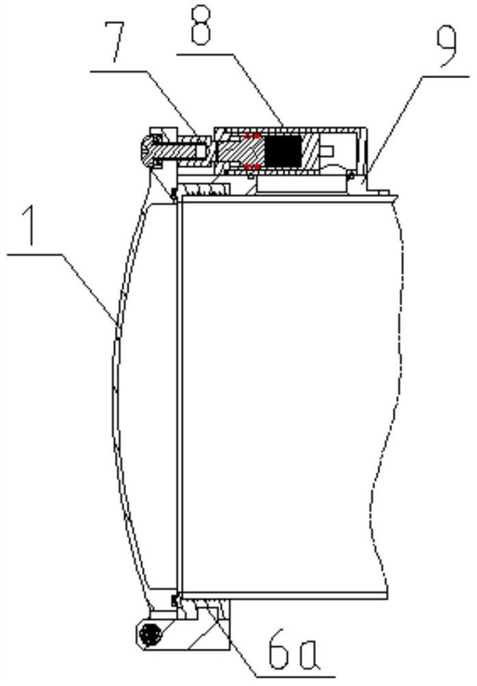 Lid opening mechanism of throwing type launching tube