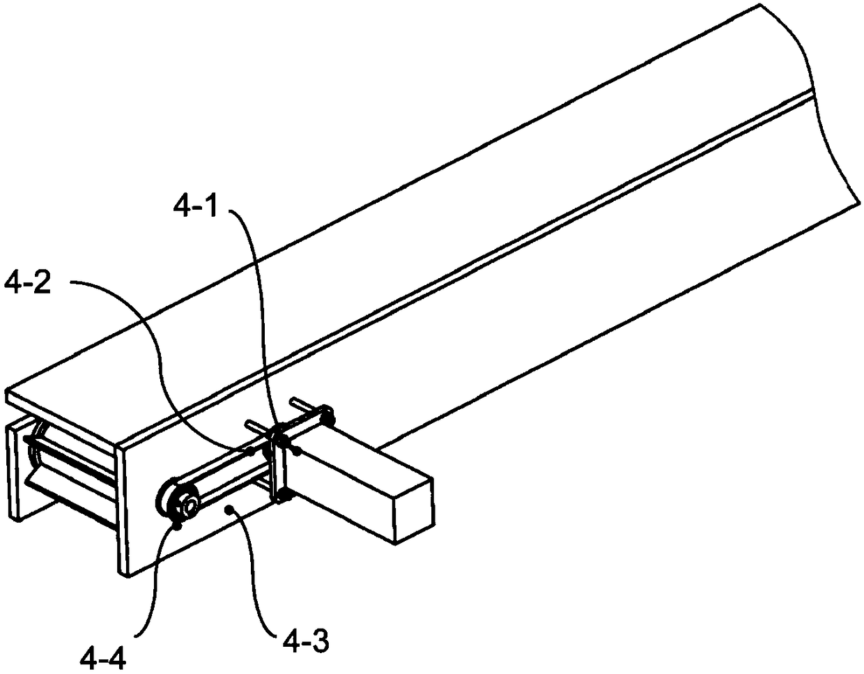 Track transmission system for blood collection tubes