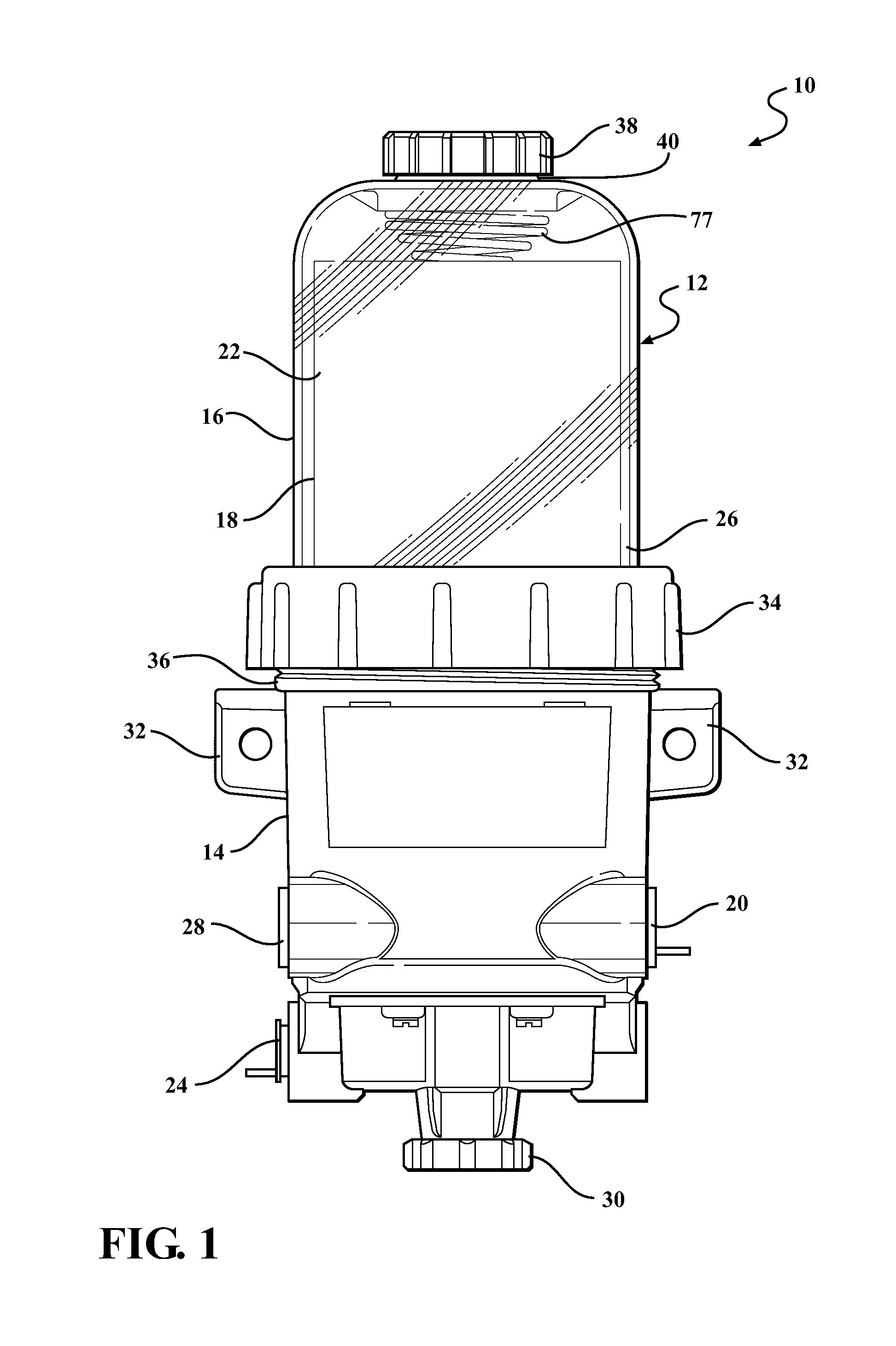 Fluid filter assembly with a filter cartridge and housing interface