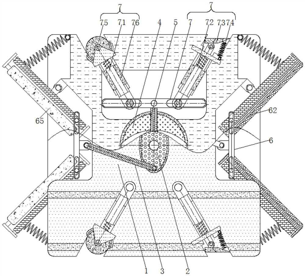 Experimental pool interior auxiliary cleaning device for new material research and development