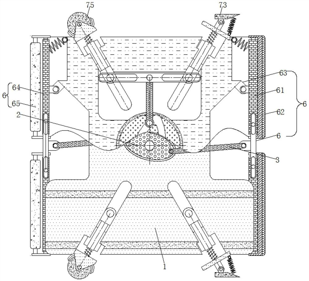 Experimental pool interior auxiliary cleaning device for new material research and development