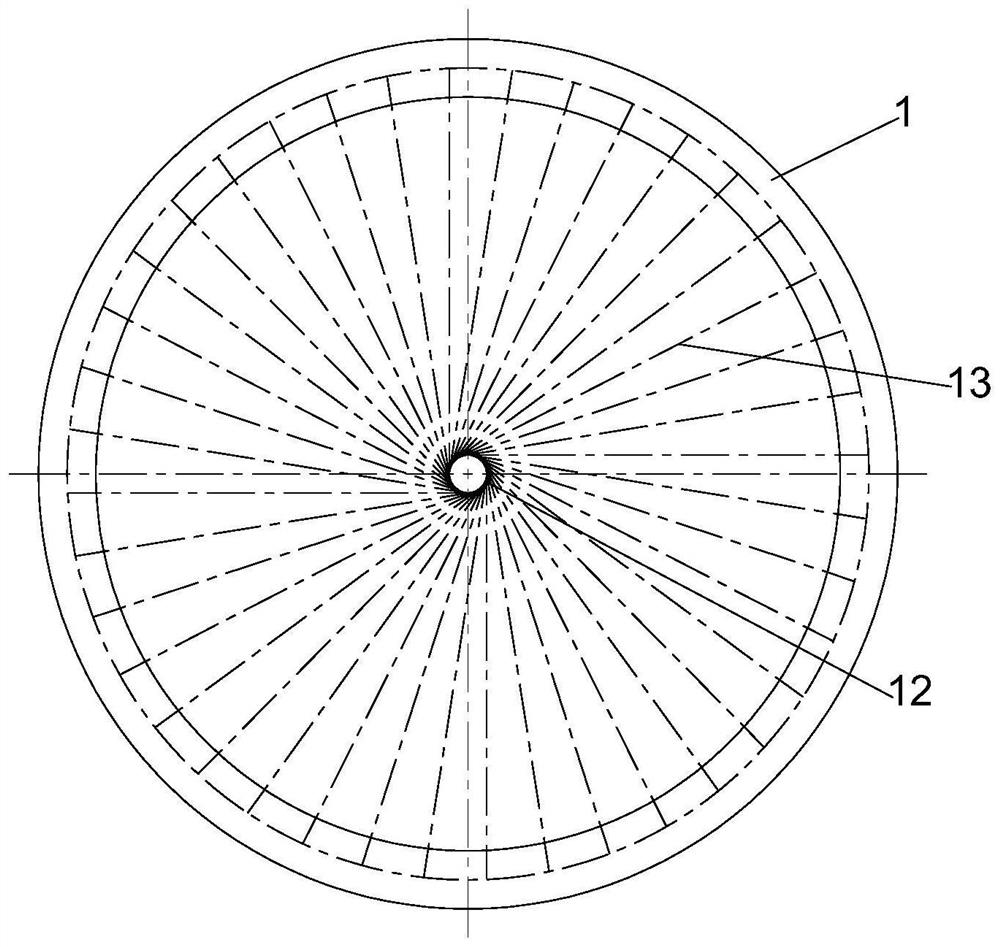 Quenching water device suitable for long-period operation of acetylene furnace