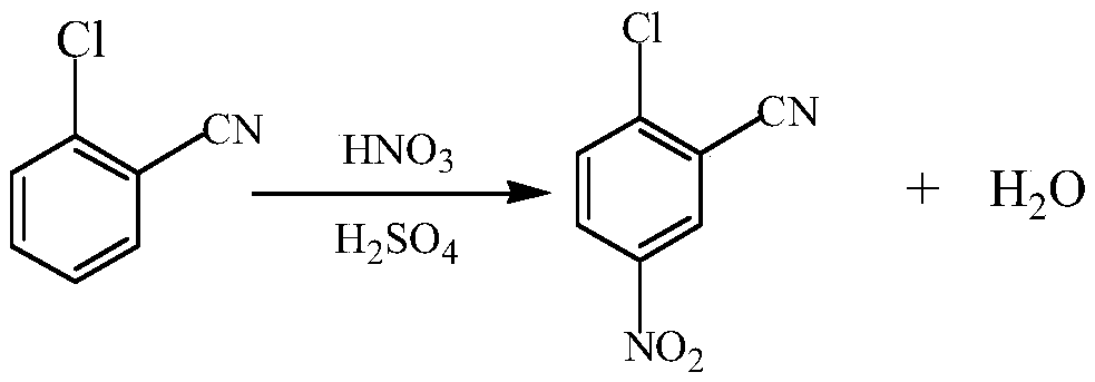 Process for preparing 2-cyan-4-nitroaniline through micro-channel reaction