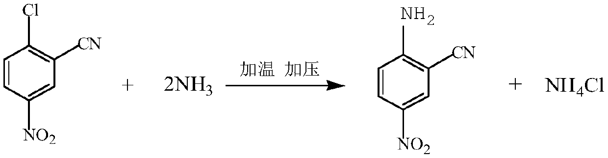 Process for preparing 2-cyan-4-nitroaniline through micro-channel reaction