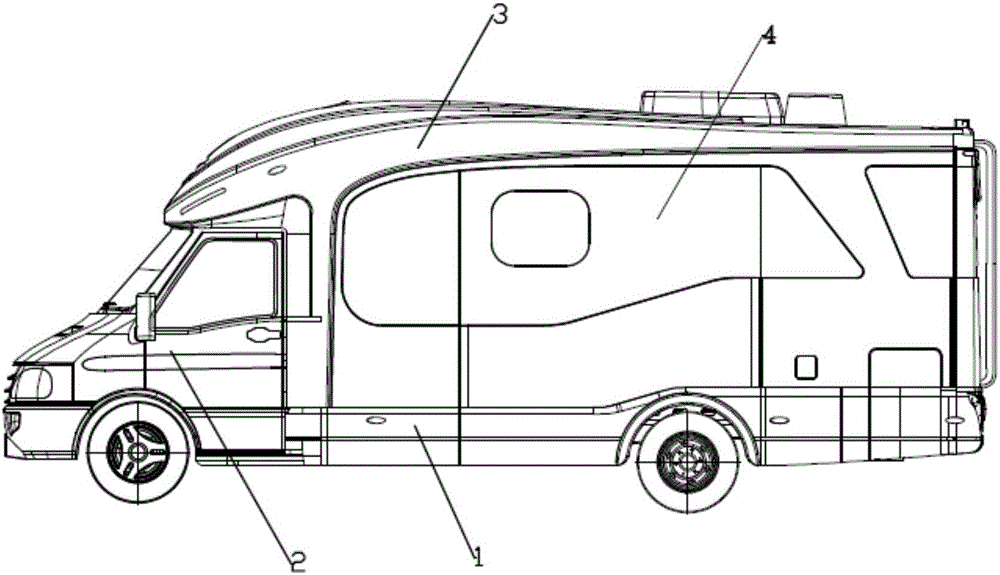 Motor home suitable for people unable to move freely