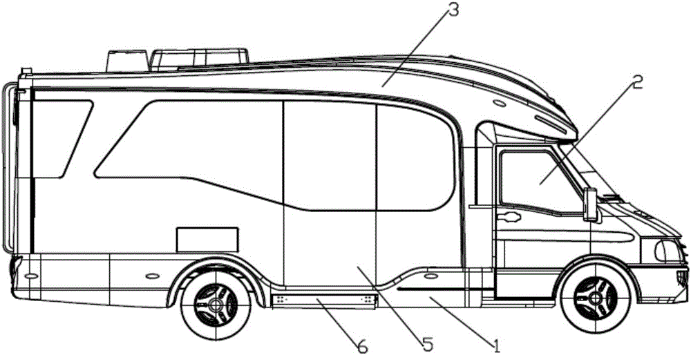 Motor home suitable for people unable to move freely