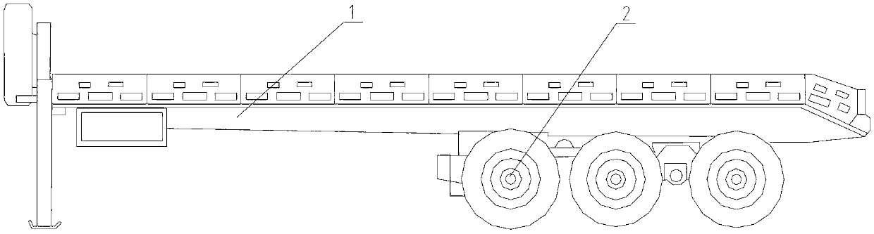 Self-tipping semi-trailer