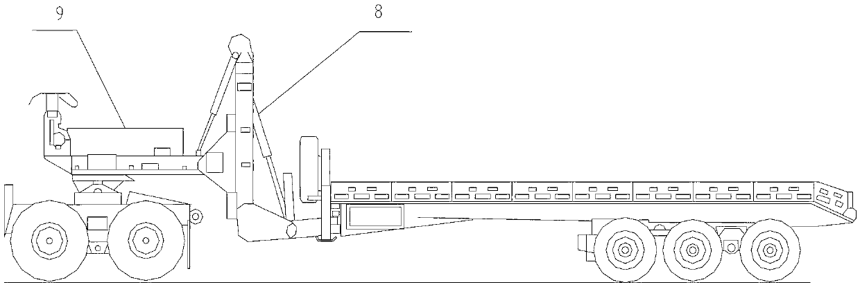 Self-tipping semi-trailer