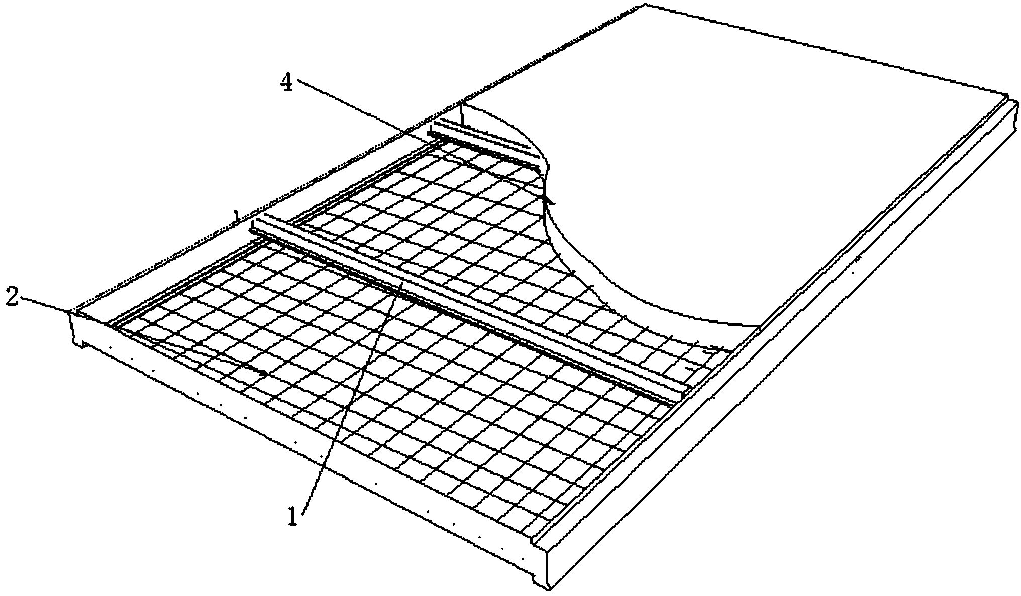 Steel skeleton expanded rock pressure relief plate and pressure relief structure using same