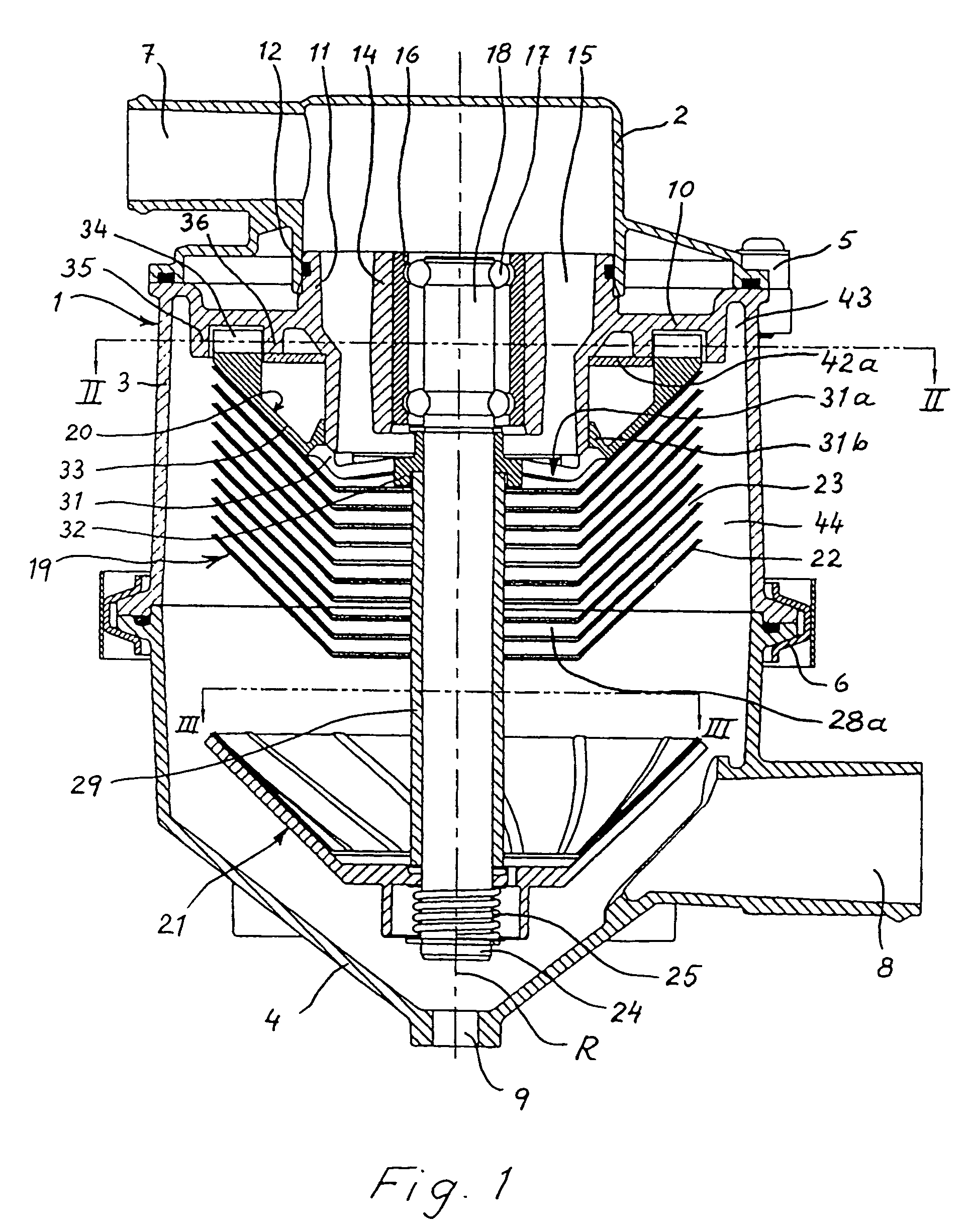 Centrifugal separator having a rotor and driving means thereof