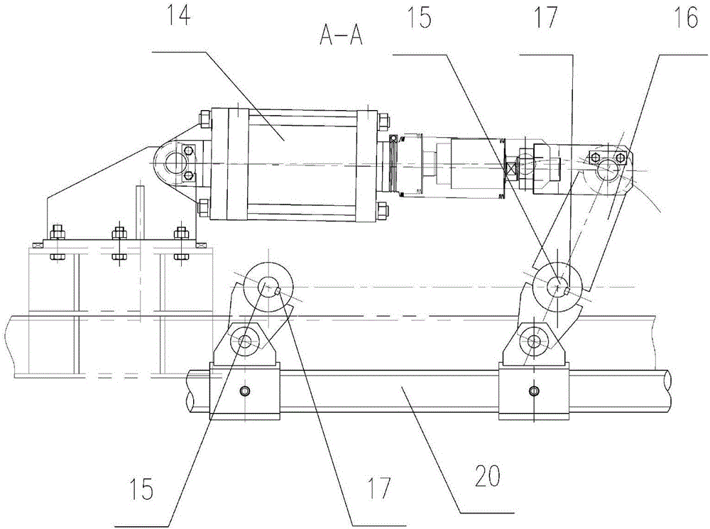 Multi-channel cooling bed charging device and cooling bed