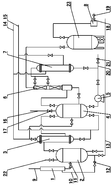 Apparatus to recycle waste ammonia water from L-hydroxyproline production and treatment method of apparatus