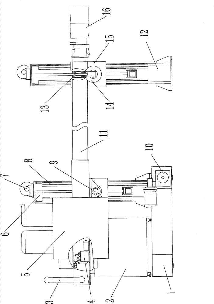 Special machine for welding pipeline with small pipe diameter