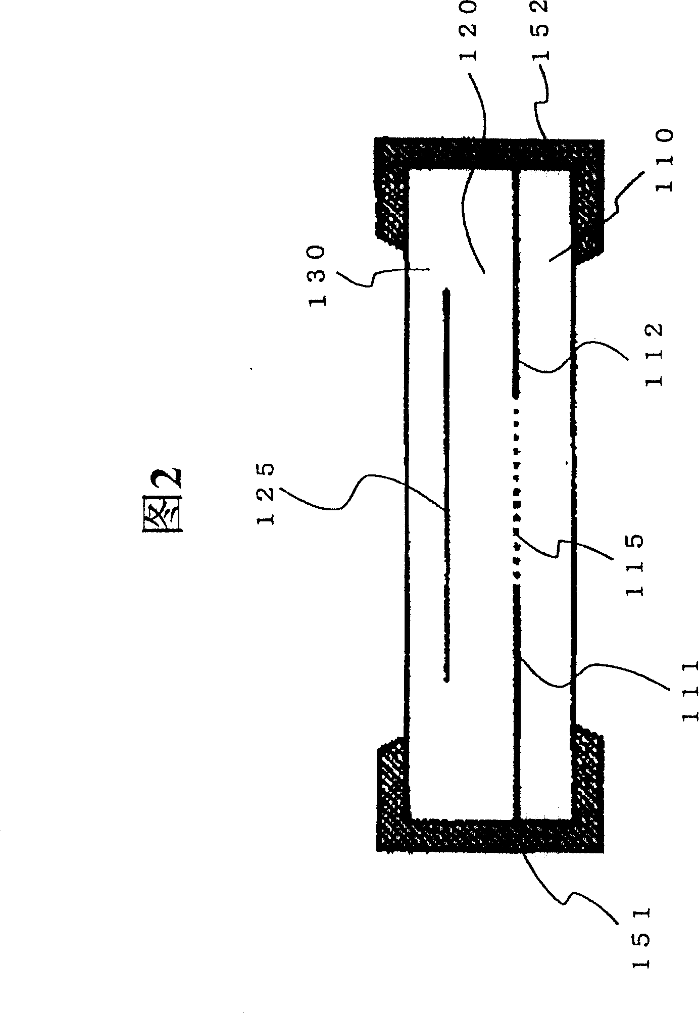 Parallel flat platc line-type element and circuit substrate