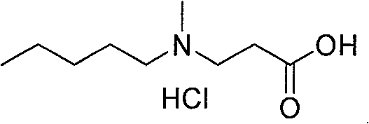 Method for preparing 3-(N-methyl-N-pentyl amido) propionate alkoxide
