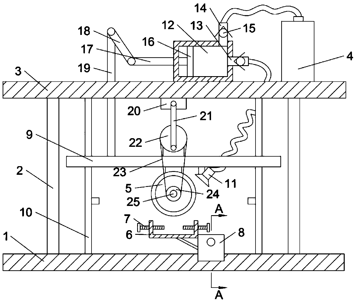 Cutting device for wood processing