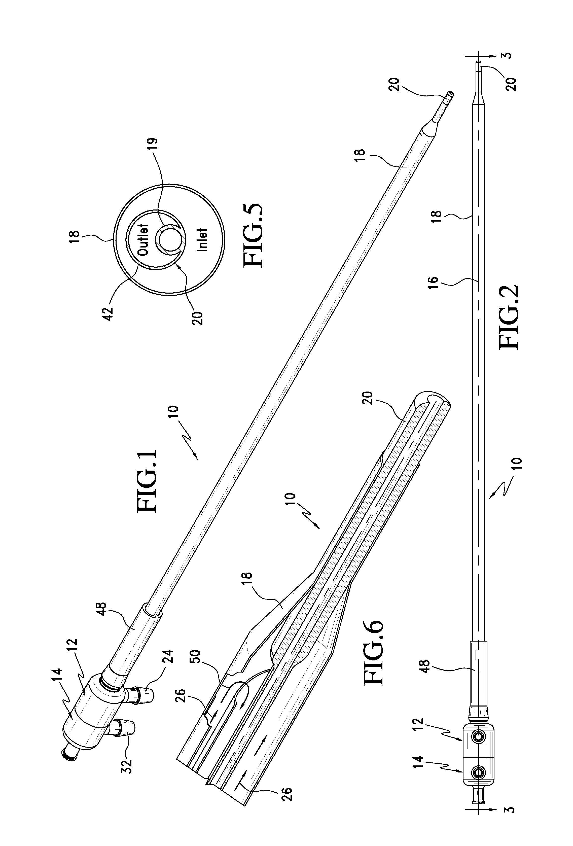 Heat exchange catheter with multi-lumen tube having a fluid return passageway