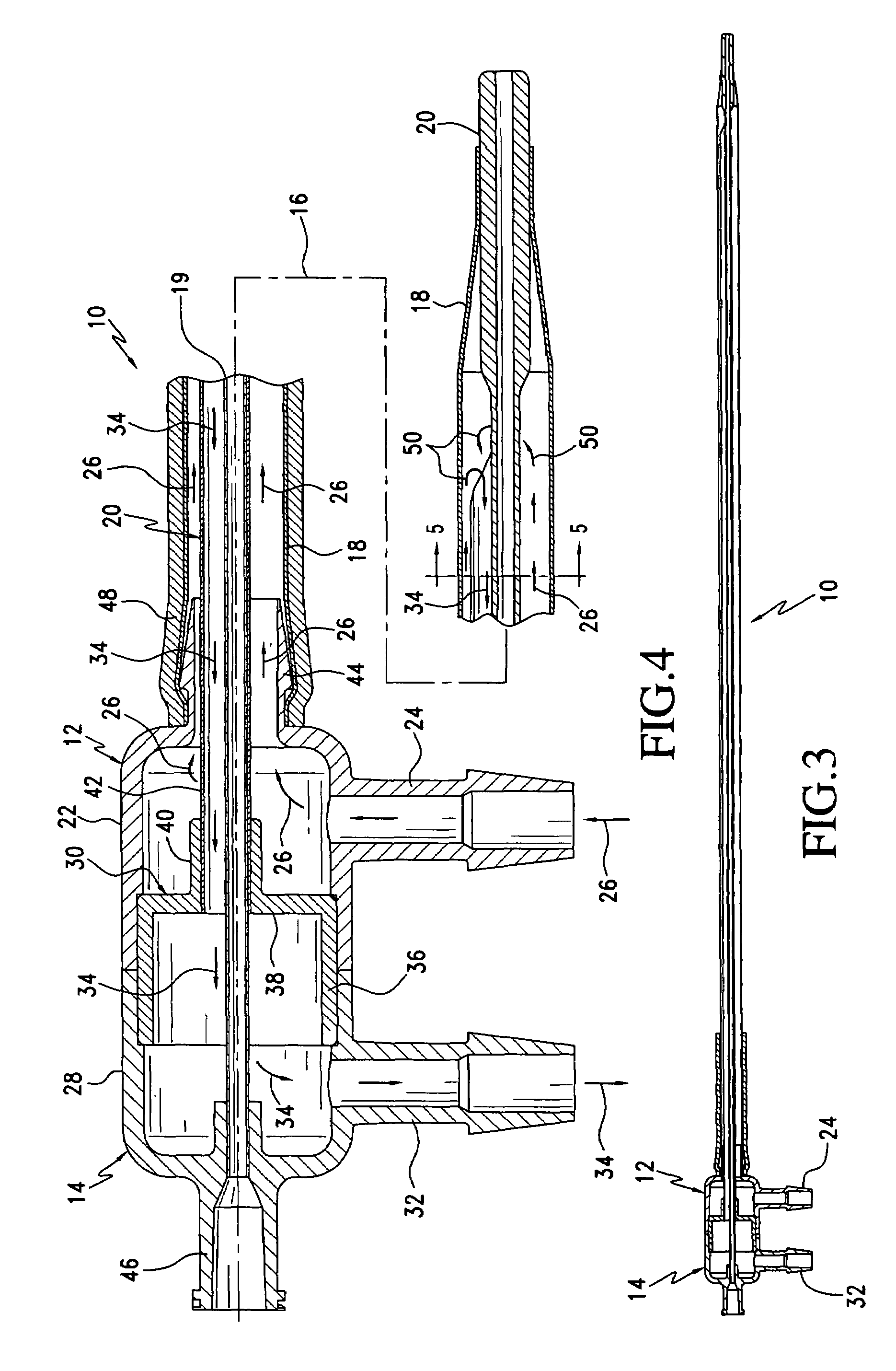 Heat exchange catheter with multi-lumen tube having a fluid return passageway