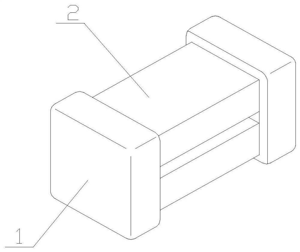 A chip safety ceramic capacitor