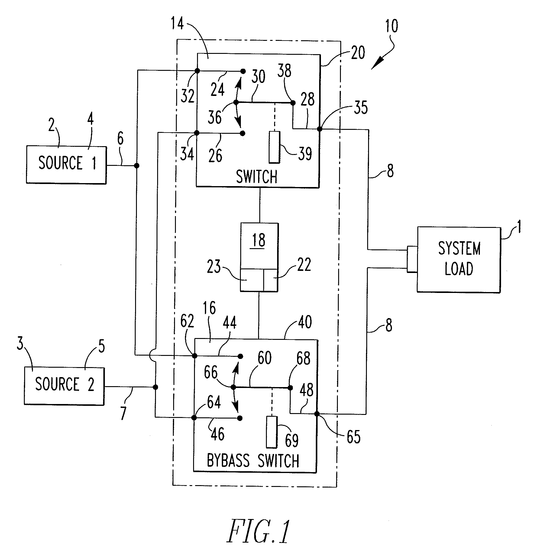 Neutral draw-out automatic transfer switch assembly and associated method