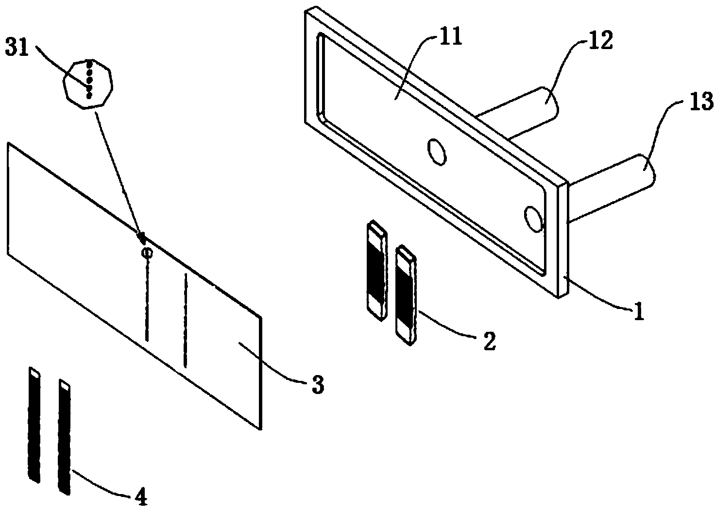 Piezoelectric inkjet head and printing device comprising same