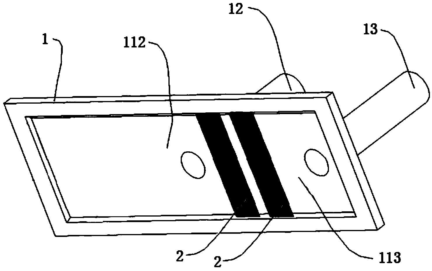 Piezoelectric inkjet head and printing device comprising same