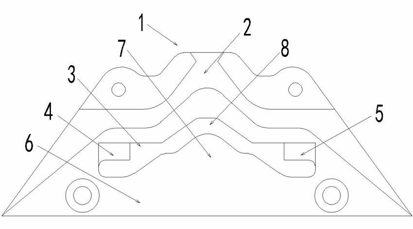 Knitting cam for computer flat knitting machine