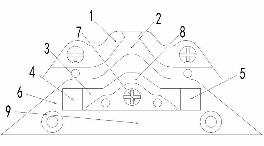 Knitting cam for computer flat knitting machine