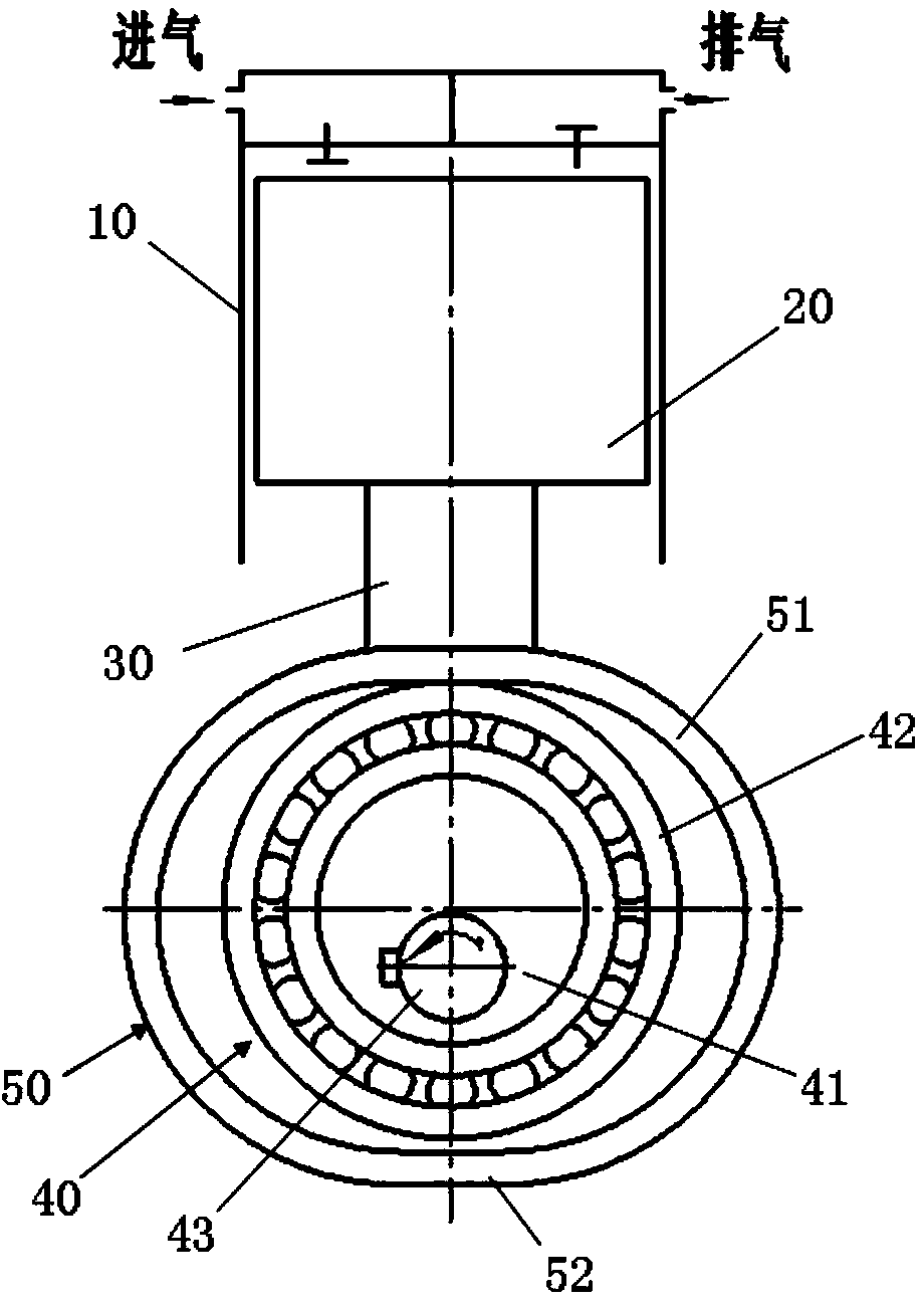 Transmission mechanism used for reciprocating compressor