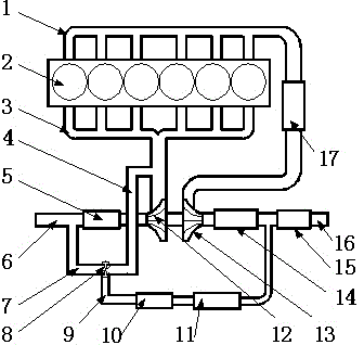 Low-pressure EGR introduction device capable of realizing high EGR rate and low-pressure EGR introduction method