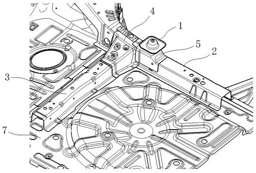 A car rear spring seat installation structure