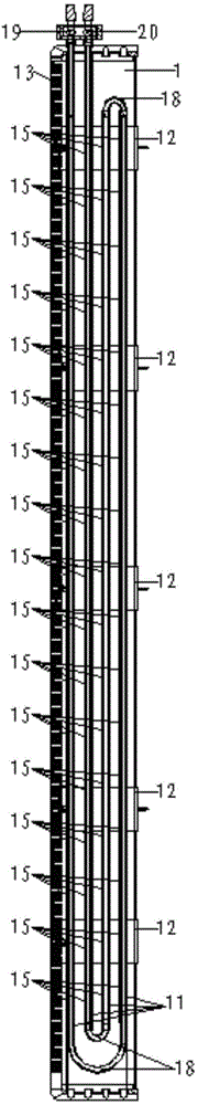 Skirting convection and radiation heat exchanger capable of refrigerating and heating