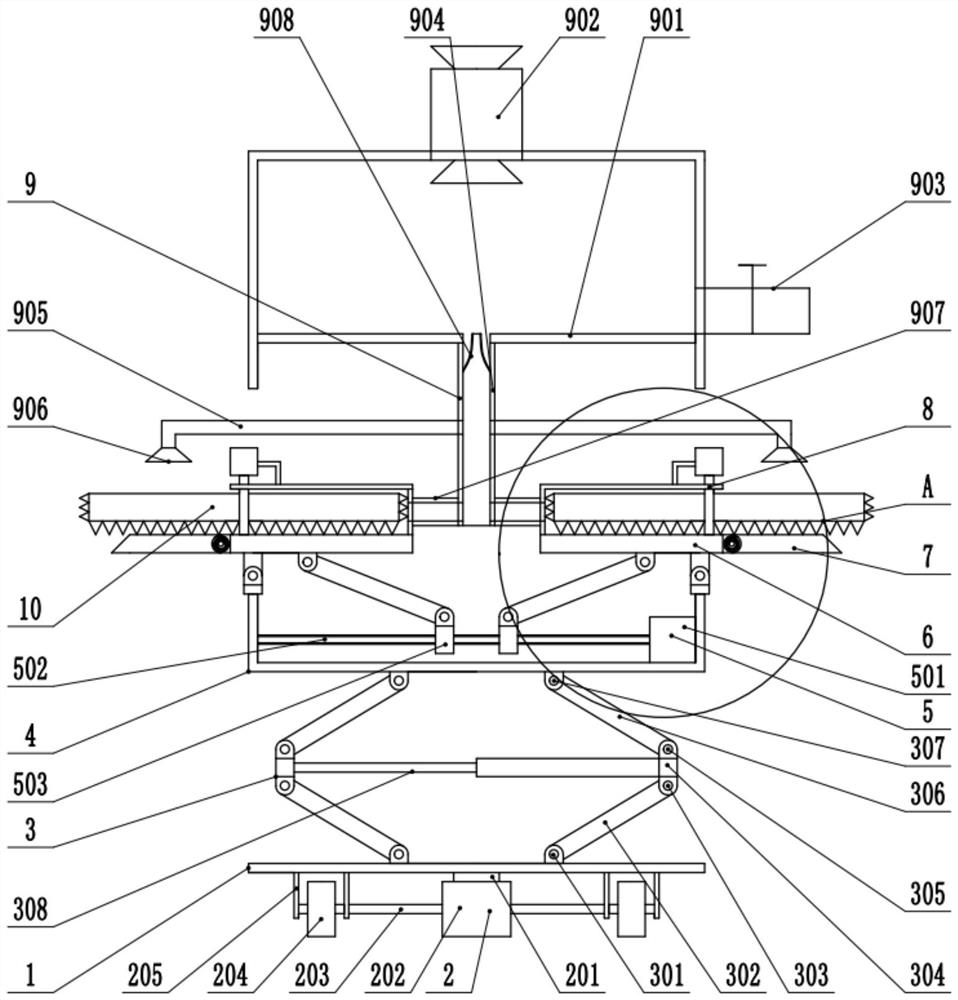 Henhouse dust removal device