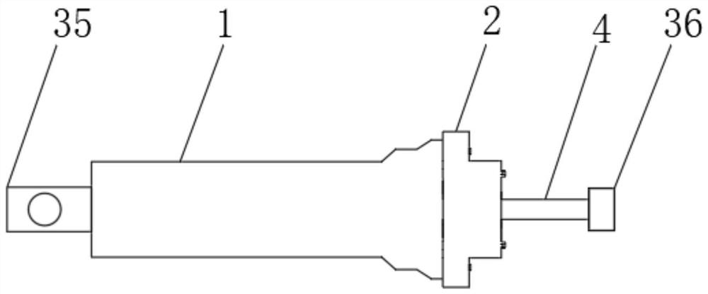 Front dumper double-seal hydraulic oil cylinder