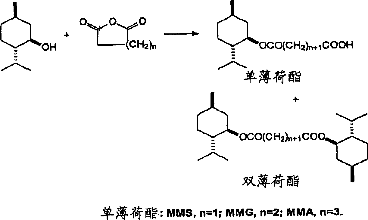 Process for making monomenthyl esters