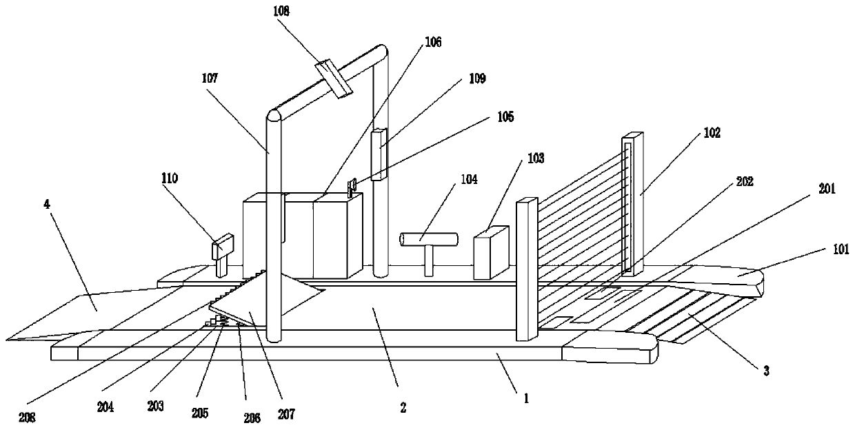 Truck scale transition device for highway overload control system and installation method of device