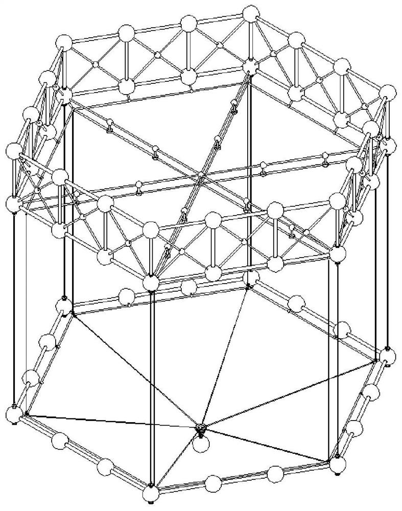 Modular space truss structure light semi-submersible suspension cable deep sea net cage