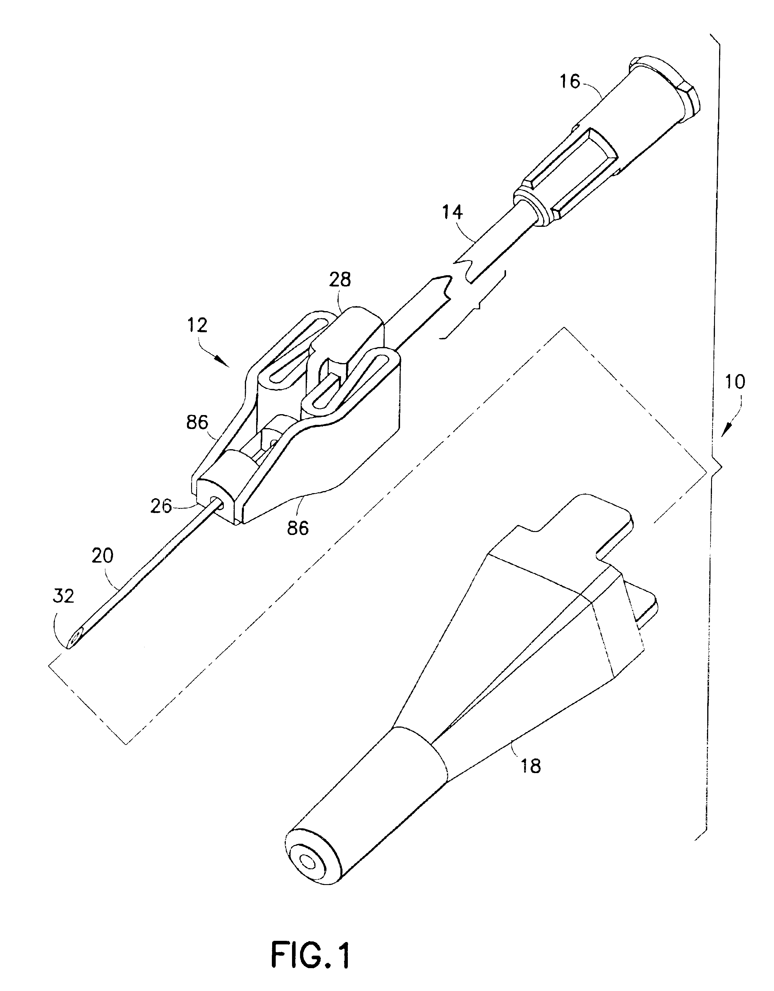 Passive safety device for needle of IV infusion or blood collection set