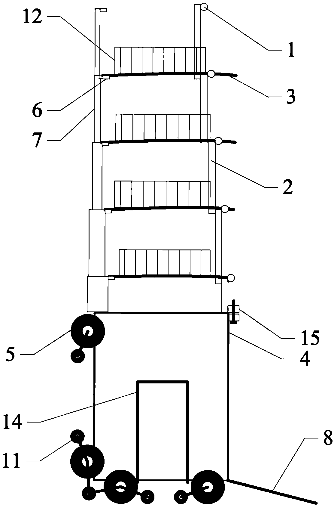 Universal device capable of achieving exchange between boarding bridge and lift