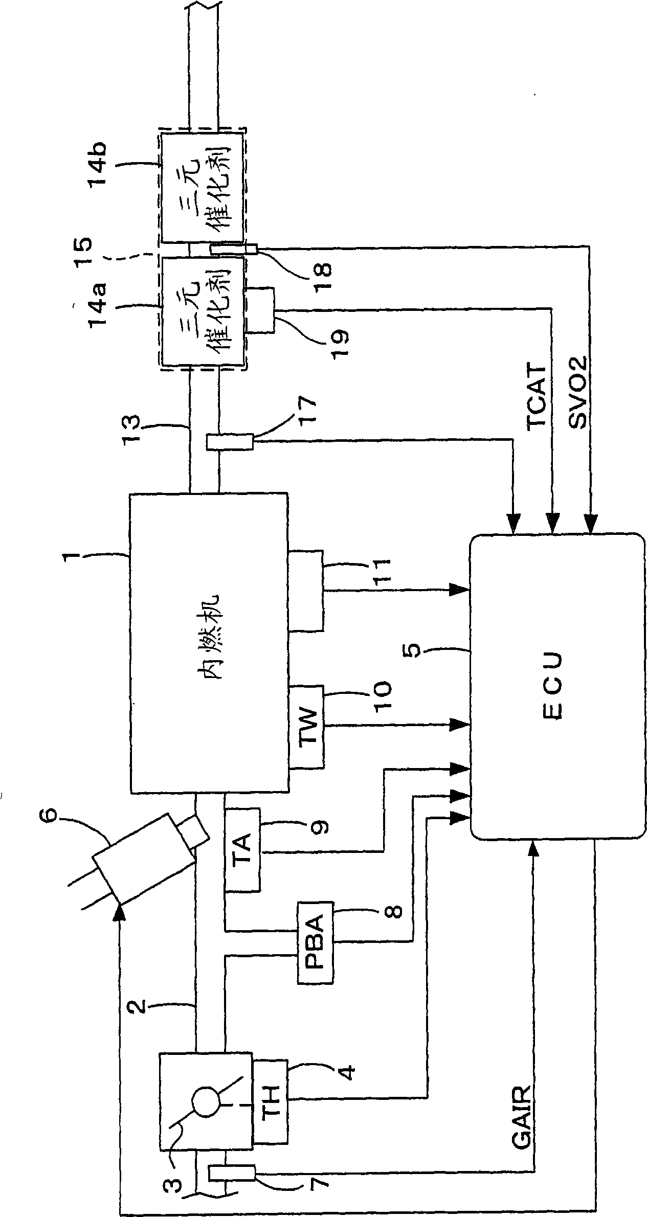 Catalyst deterioration detecting apparatus