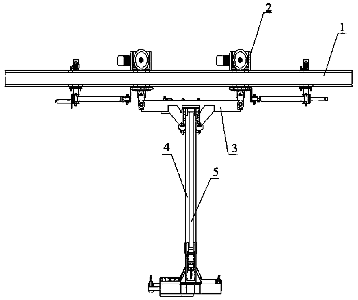 A single gantry type automatic rotating spreader