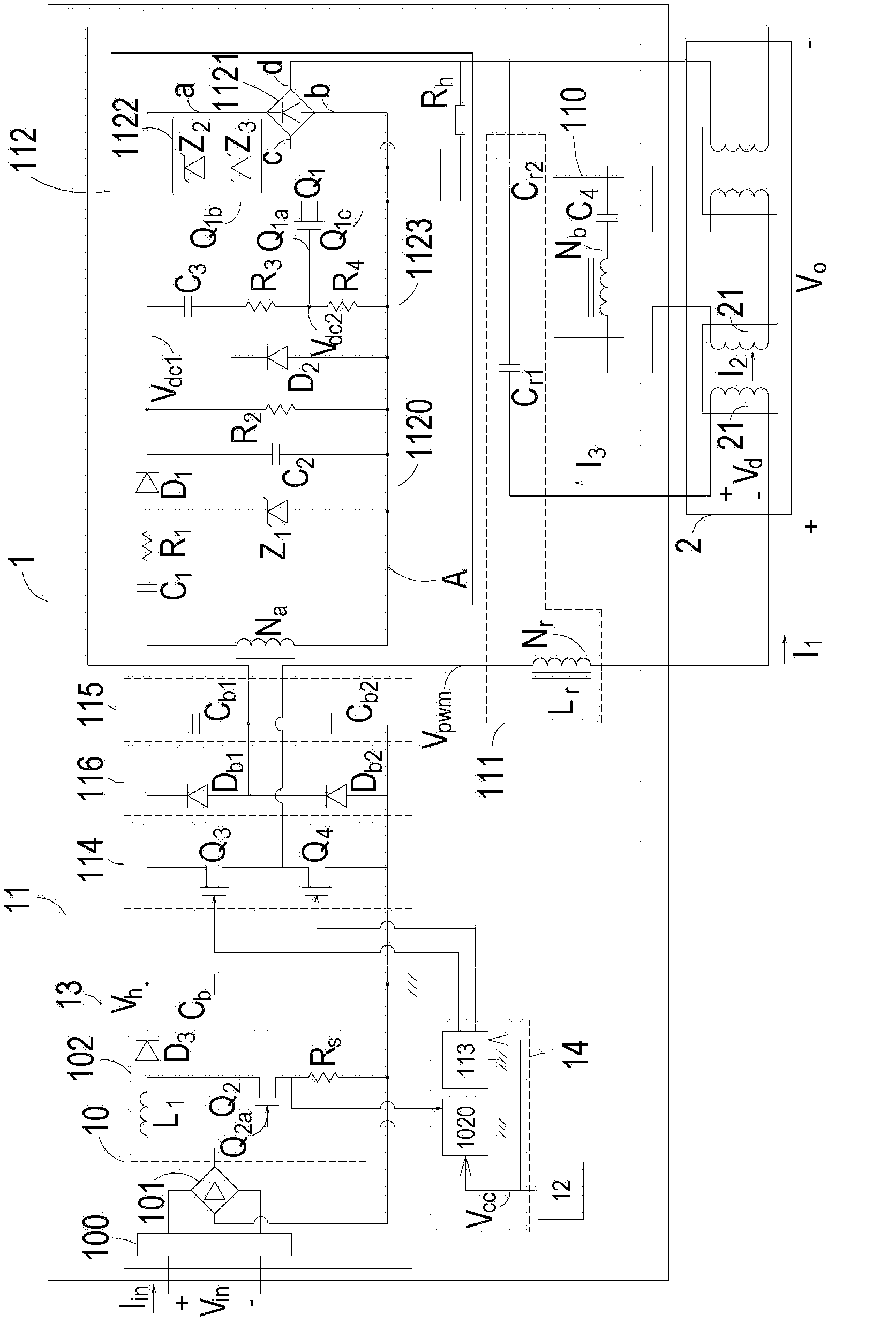 Resonance capacitor adjusting element and current preheating type electronic ballast applicable to same