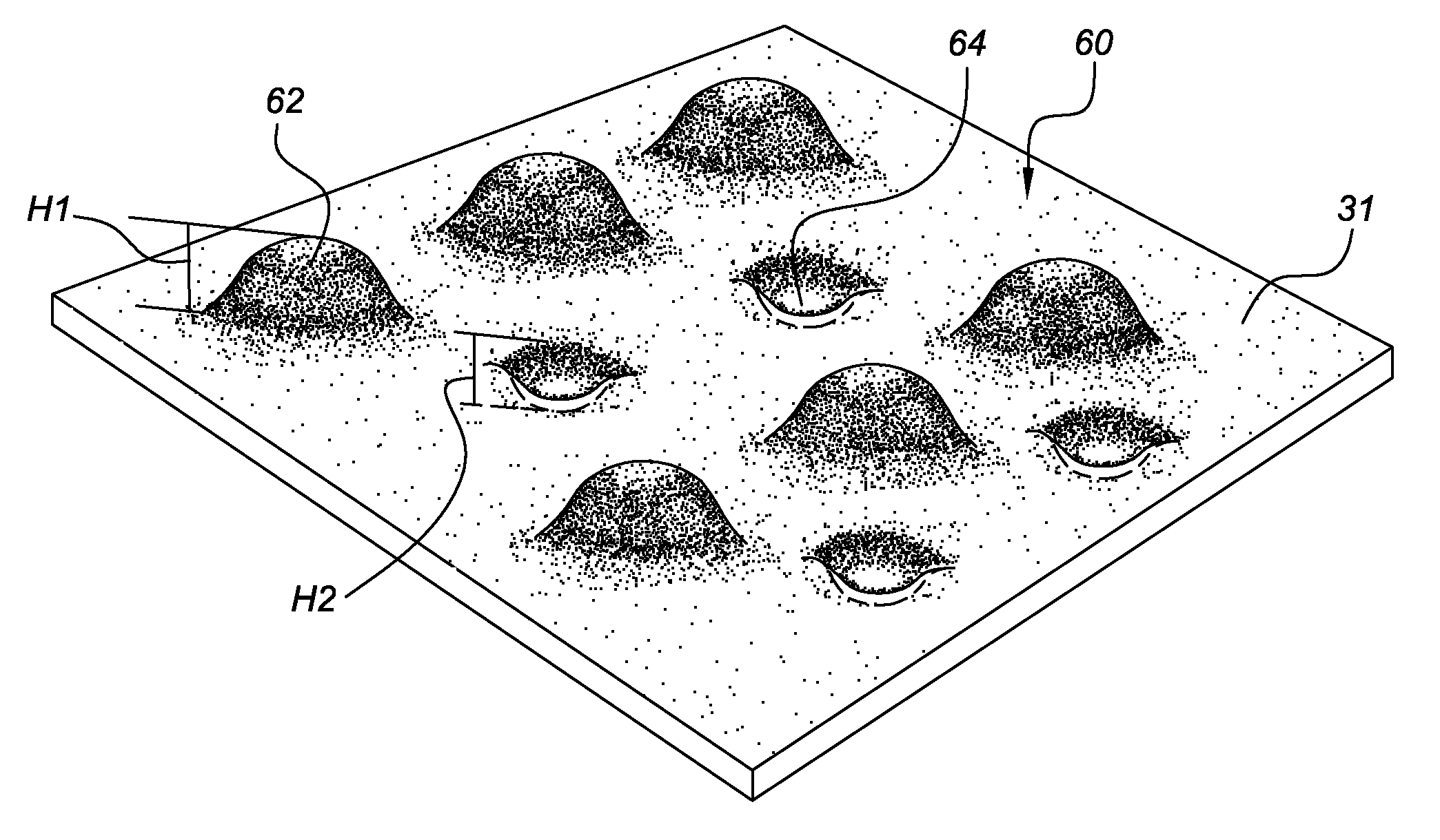 Apparatus with active material surface in contact with rheological fluid and method of enhancing performance thereof
