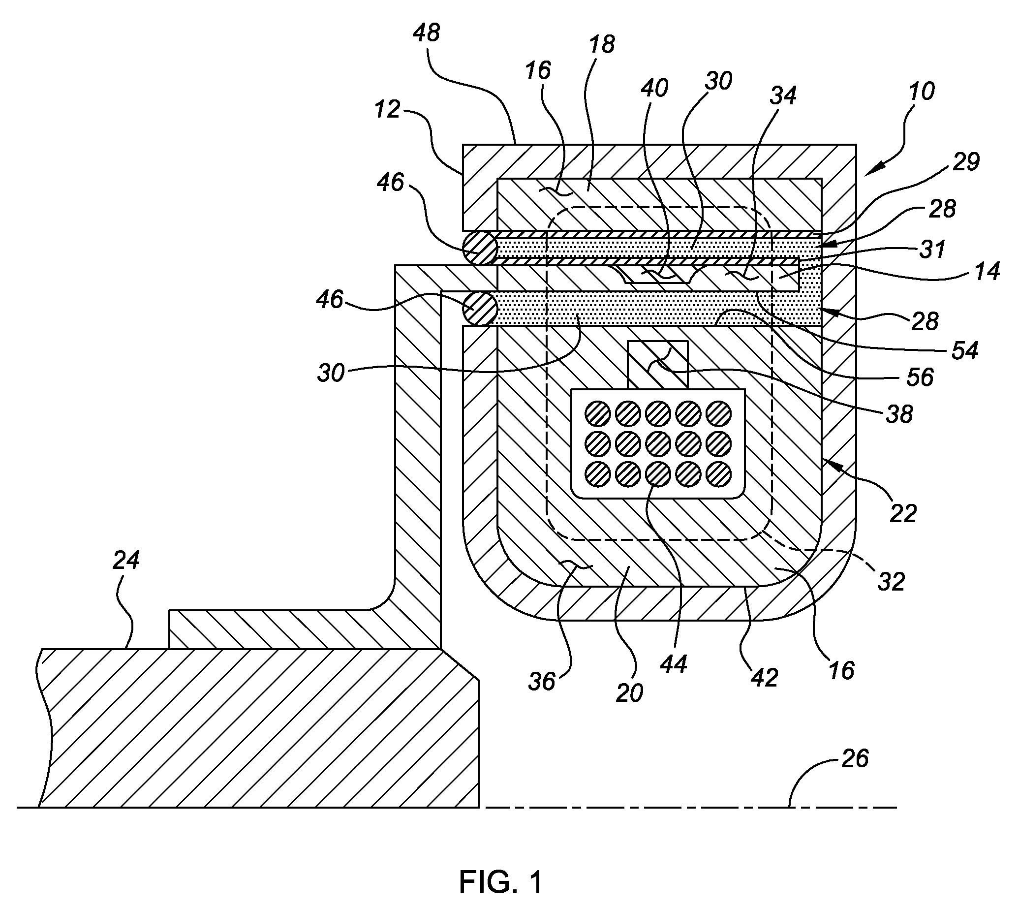 Apparatus with active material surface in contact with rheological fluid and method of enhancing performance thereof
