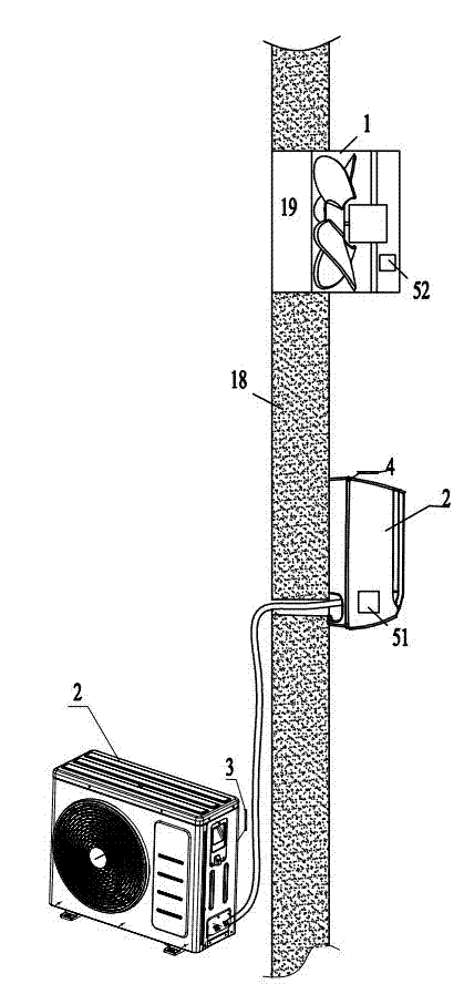 Air conditioner and fan linkage system and control method